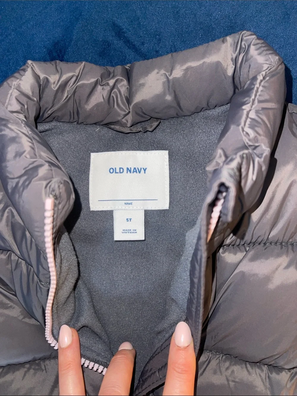 Old Navy Gray Puffer Vest for Kids